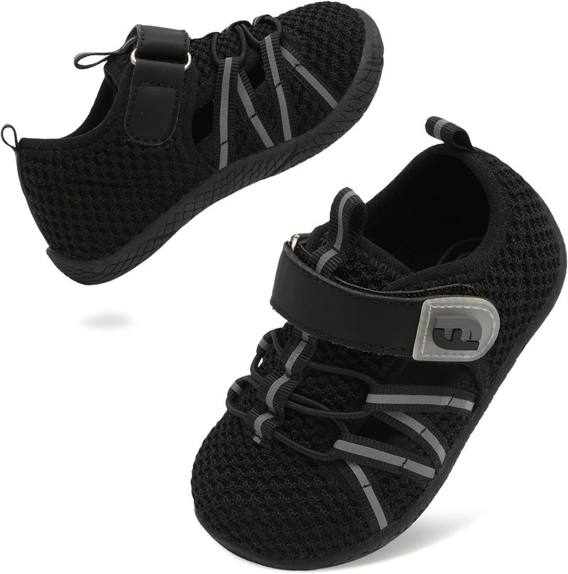 JOINFREE Toddler Sandals Boys Girls Breathable Closed Toe Water Beach Sandals Kids Wide Barefoot Summer Water Shoes Baby Walking Sneakers - Image 1